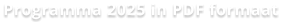 Programma 2025 in PDF formaat
