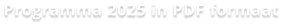 Programma 2025 in PDF formaat